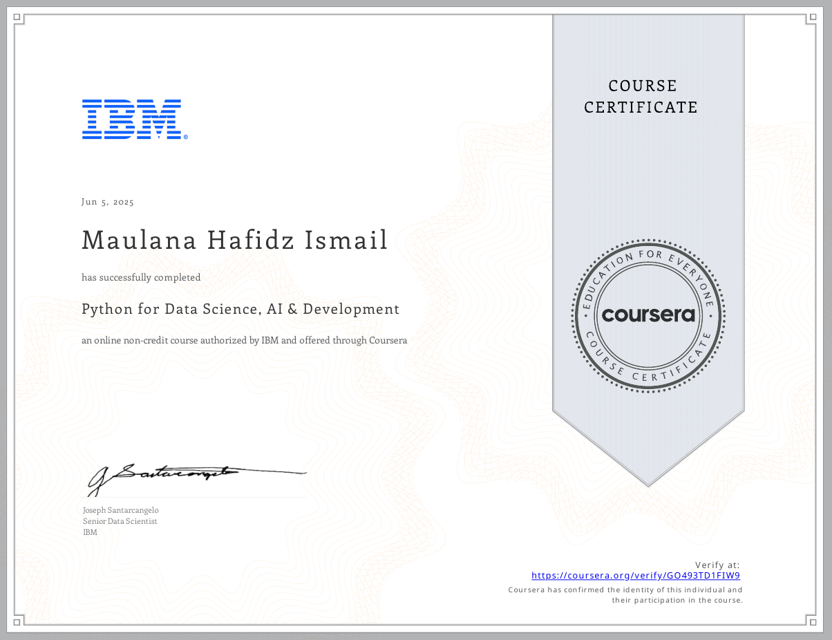 Python for Data Science, AI & Development